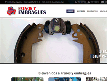 Tablet Screenshot of frenosyembragues.com